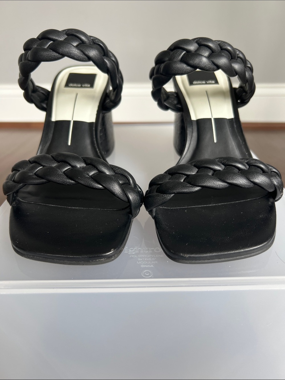 Dolce Vita Paily Black Stella Braided Slip-on Sandals - Picture 5 of 10